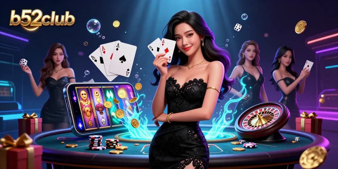 Experience the excitement with b52club as players engage in thrilling casino games with vibrant visuals.