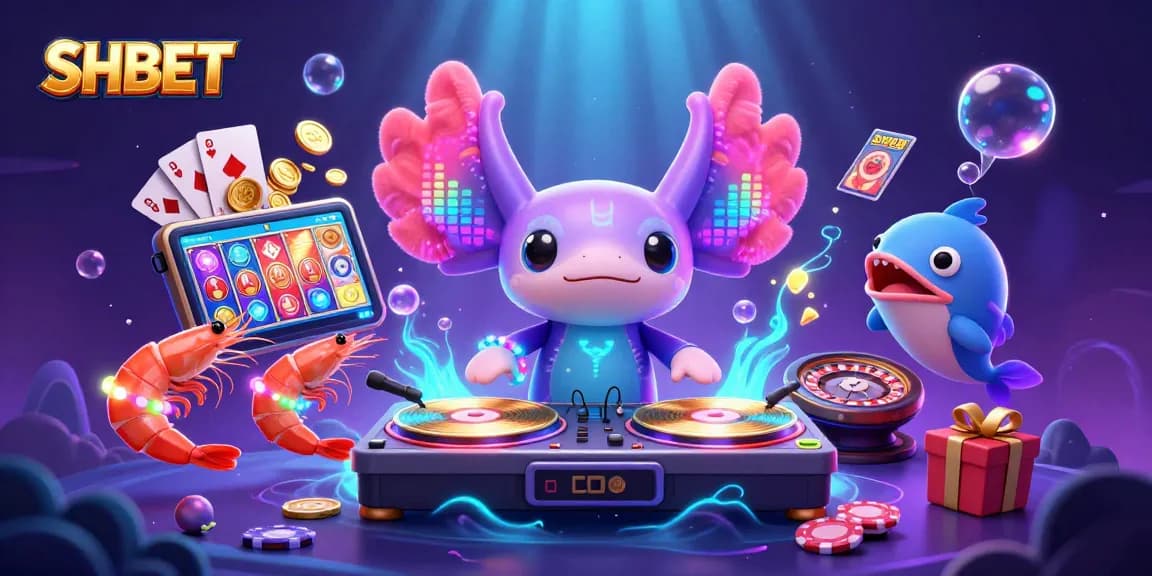 Engage in SHBET's exciting underwater casino experience with vibrant characters, dynamic games, and golden rewards.