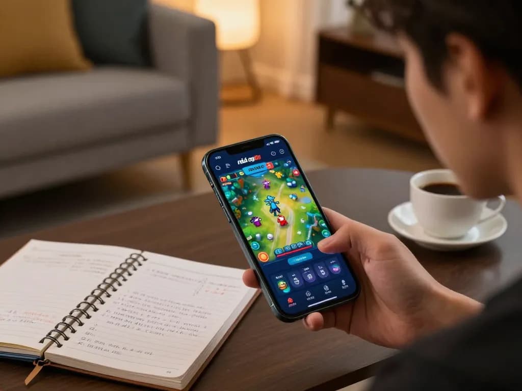 Engaging with nhà cái gg88 app on smartphone demonstrates online gaming excitement