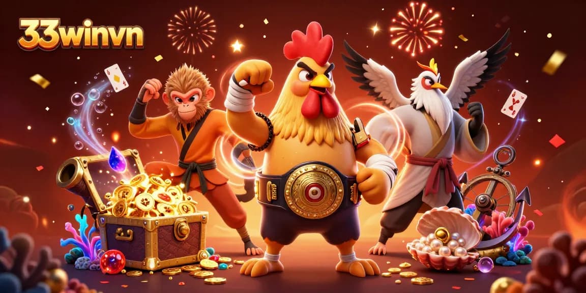 Experience thrilling gameplay at 33winvn with our vibrant casino characters and game elements.