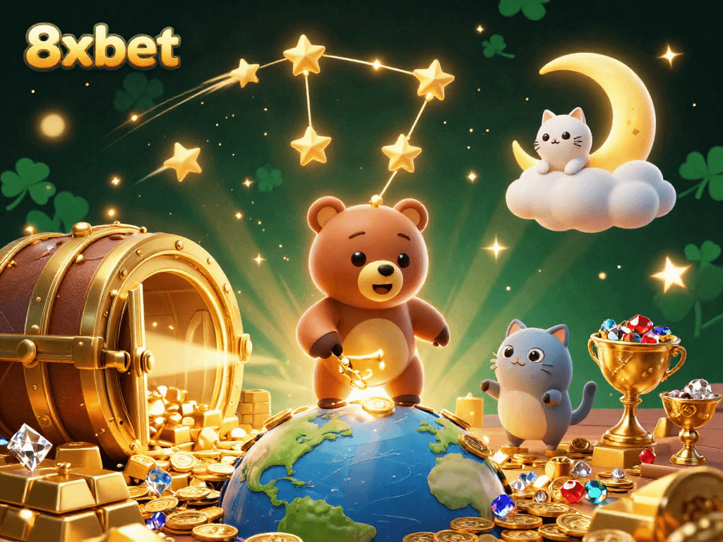 Discover winning opportunities at 8xbet with magical casino imagery.