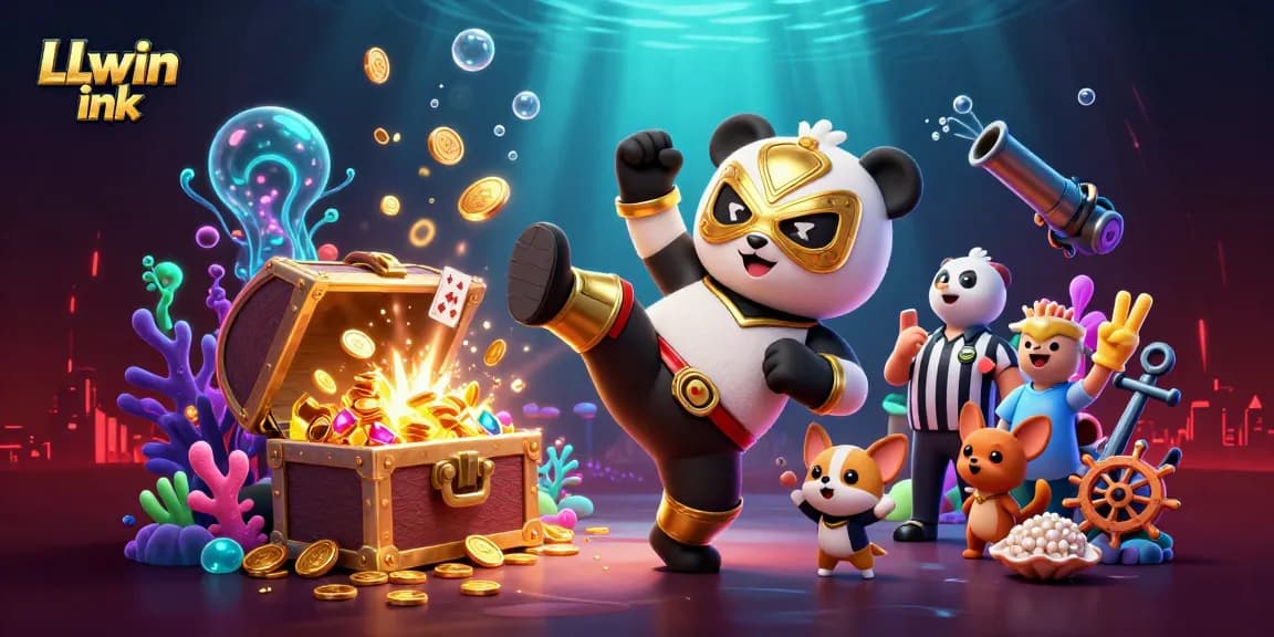 Engage with LLwin ink, experiencing dynamic casino excitement amidst colorful gambling elements.