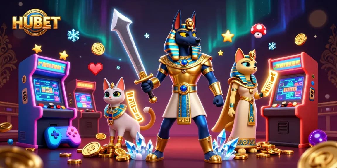 Engage in thrilling gaming adventures with HUBET, where Anubis and Bastet illuminate the casino world.