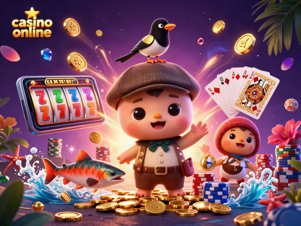 Juego emocionante en un casino online con tragamonedas y un cetáceo divertido como protagonista.