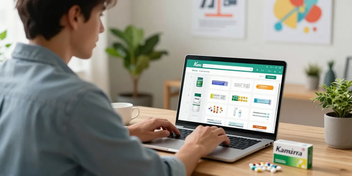 Buying Kamagra España online in a health-focused virtual pharmacy setup.