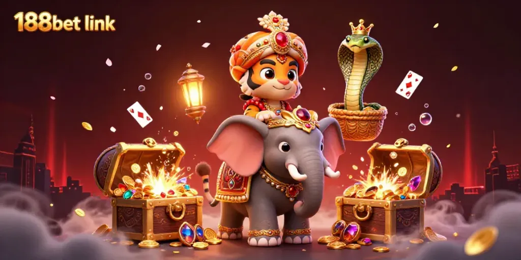 Engage with thrilling action at the 188bet link featuring an adventurous casino scene with vibrant characters.