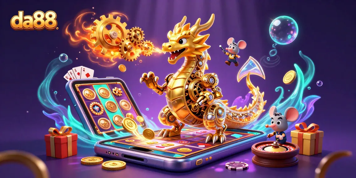 Experience thrilling wins at da88 with a golden dragon gaming scene lighting up the casino