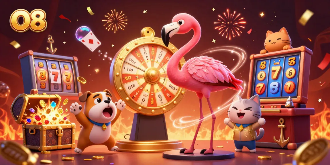 O8 showcases an exciting casino experience with vibrant characters and jackpot elements, enhancing player engagement.