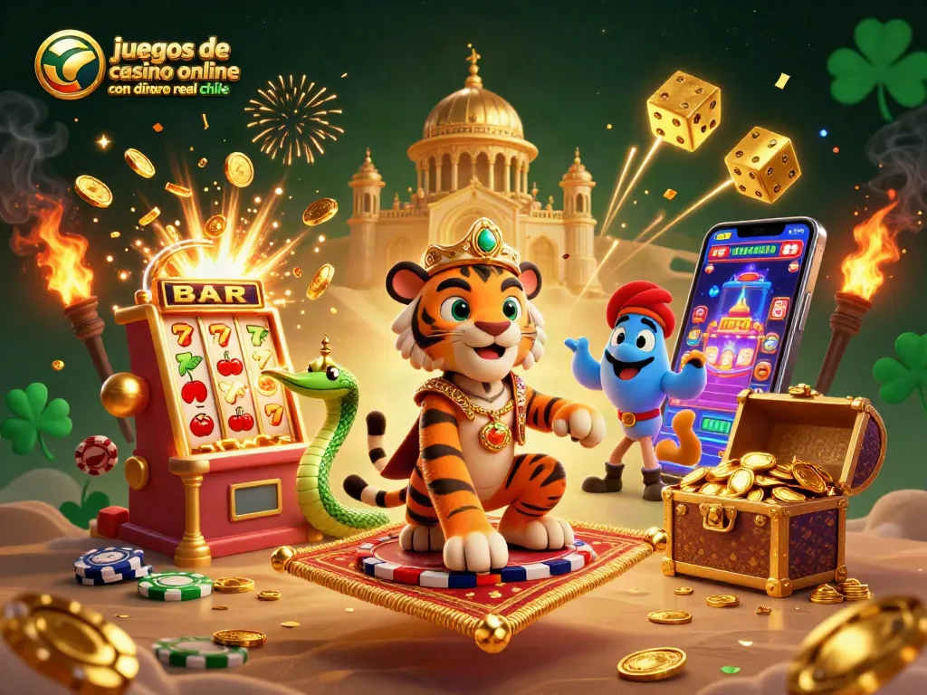 Juega juegos de casino online con dinero real en Chile con el sultán y su lámpara mágica en un entorno dinámico de tragamonedas.
