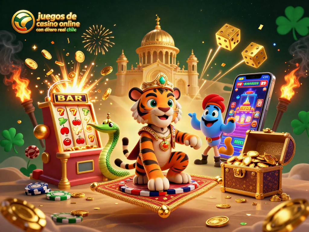 Juega juegos de casino online con dinero real en Chile con el sultán y su lámpara mágica en un entorno dinámico de tragamonedas.