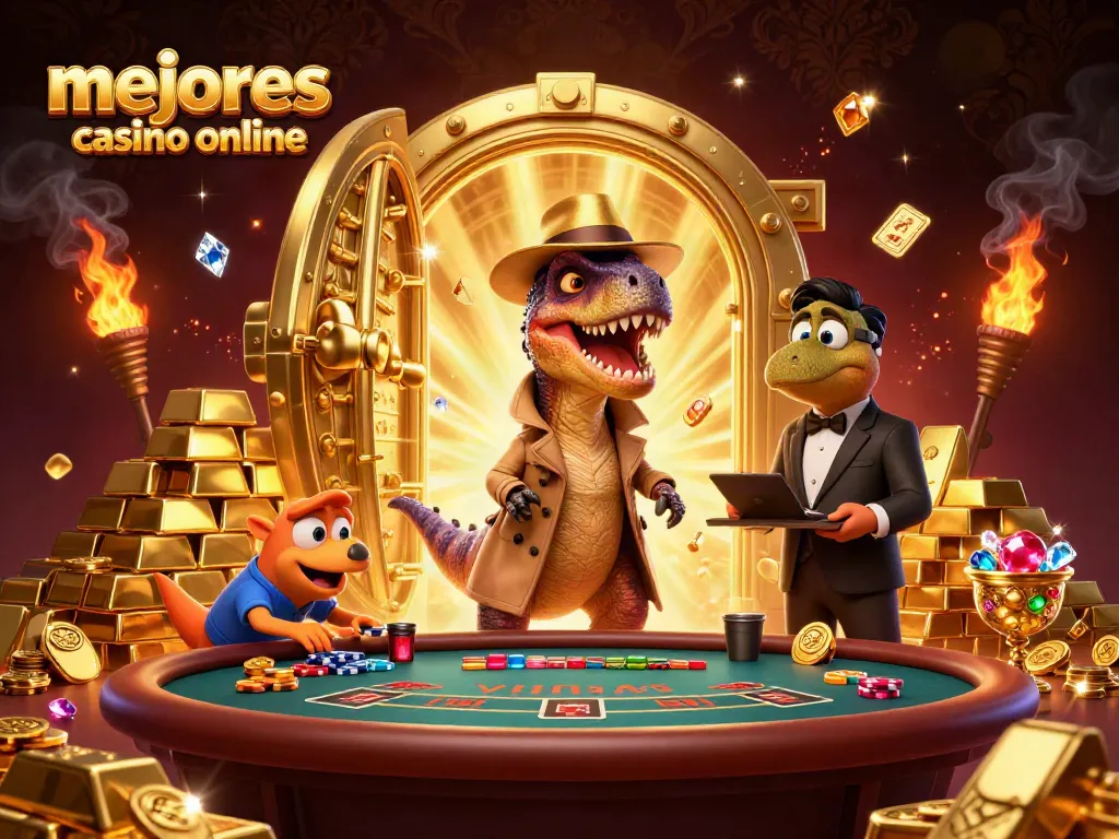 Gana en los mejores casinos online mientras juegas con criaturas fantásticas en una escena dinámica.