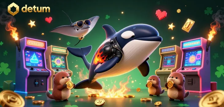Play engaging games at datum with lucky coins and vibrant casino-themed characters.